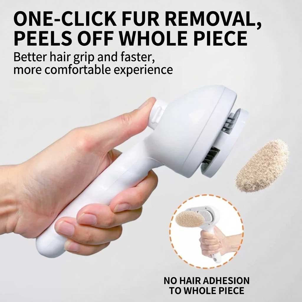 3-in-1 Pet Steam Brush | Electric Spray Cat & Dog Grooming Comb